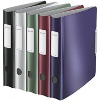 Lot de 5 : Leitz 939048 Classeur A4 Lomo, Couleurs Assorties