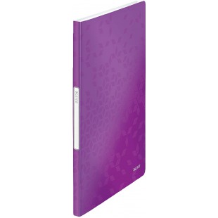 Leitz Reliure Protege-Documents A4, 20 Pochettes, 40 Pages, Pochettes Transparentes, Violet, WOW, 46310062
