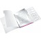 Leitz Trieur A4, Contient jusqu'a  200 Feuilles, Index Integre a  6 Onglets, Fermeture elastique, Rose Metallise, WOW, 46330023