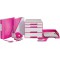 Leitz Trieur A4, Contient jusqu'a  200 Feuilles, Index Integre a  6 Onglets, Fermeture elastique, Rose Metallise, WOW, 46330023