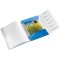 Leitz Trieur A4, Contient jusqu'a  200 Feuilles, Index Integre a  6 Onglets, Fermeture elastique, Bleu Metallise, WOW, 46330036