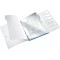 Leitz Trieur A4, Contient jusqu'a  200 Feuilles, Index Integre a  6 Onglets, Fermeture elastique, Bleu Metallise, WOW, 46330036