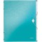 Leitz Trieur A4, Contient jusqu'a  200 Feuilles, Index Integre a  12 Onglets, Fermeture elastique, Menthe Metallise, WOW, 463400