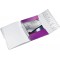 Leitz Trieur A4, Contient jusqu'a  200 Feuilles, Index Integre a  12 Onglets, Fermeture elastique, Violet Metallise, WOW, 463400