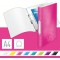 Leitz Wow Classeur 2 Anneaux Ronds 25 mm - Rose Metallise