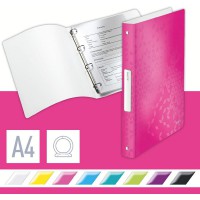 Leitz 42580023 Classeur a  anneaux Rose Metallise