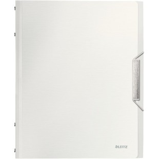 Leitz Trieur A4, Contient jusqu'a  200 Feuilles, Index Integre a  12 Onglets, Fermeture elastique, Blanc, Style, 39960004