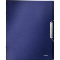 Leitz Trieur A4, Contient jusqu'a  200 Feuilles, Index Integre a  12 Onglets, Fermeture elastique, Bleu, Style, 39960069