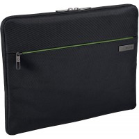Leitz Pochette pour ordinateur portable 15.6â€œ, 7 poches de rangement, Noir, Polyester Deperlant, Smart Traveller, 62240095