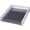 Leitz Corbeille a  Courrier A4, Blanc/Gris, WOW, 53611001