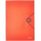 Leitz 45631020 - Plieuse en Caoutchouc PP Solide avec 3 Rabats DIN A4 Rouge Clair