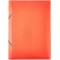 Leitz 45631020 - Plieuse en Caoutchouc PP Solide avec 3 Rabats DIN A4 Rouge Clair
