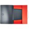 Leitz 45631020 - Plieuse en Caoutchouc PP Solide avec 3 Rabats DIN A4 Rouge Clair