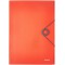Leitz 45631020 - Plieuse en Caoutchouc PP Solide avec 3 Rabats DIN A4 Rouge Clair