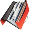 LEITZ 45791020 - Carpeta acordeon SOLID PP con 6 separadores ma¡s 1 extra ancho DIN A4 color rojo