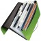 LEITZ 45791050 - Carpeta acordeon SOLID PP con 6 separadores ma¡s 1 extra ancho DIN A4 color verde