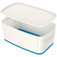 Leitz MyBox 52291036 Boite Petit Format avec Couvercle Bleu Metallise