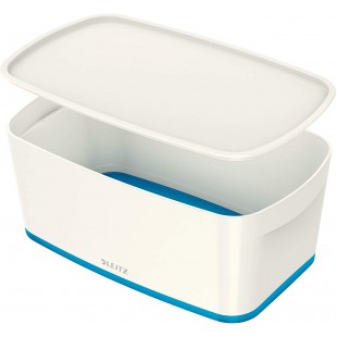 Leitz MyBox 52291036 Boite Petit Format avec Couvercle Bleu Metallise