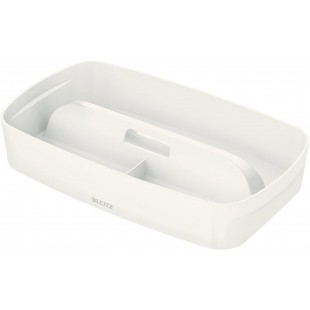 Leitz Organiseur avec Poignee MyBox, Petite Taille, Waterproof, Blanc