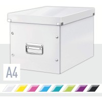 Leitz Cube de Rangement, Grande Taille, Blanc, Click & Store, 61080001