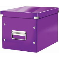 Leitz 61090062 Click & Store Boite de Rangement cubique Taille M Violet Moyen