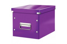 Leitz 61090062 Click & Store Boite de Rangement cubique Taille M Violet Moyen