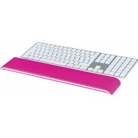 Leitz Ergo WOW Repose-Poignet Ajustable pour Clavier, Hauteur Reglable sur 2 Positions, Rose/Blanc, 65230023