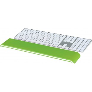 Leitz Ergo WOW Repose-Poignet Ajustable pour Clavier, Hauteur Reglable sur 2 Positions, Vert/Blanc, 65230054