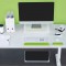 Leitz Ergo WOW Repose-Poignet Ajustable pour Clavier, Hauteur Reglable sur 2 Positions, Vert/Blanc, 65230054