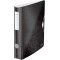 Leitz Classeur a  Levier A4 Active, Noir, Dos Arrondi 65mm, Fixation elastique, Polyfoam Leger, WOW, 11070195