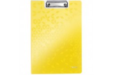 Leitz 41990016 Porte-Bloc A4 avec Couverture, Polyfoam Leger, WOW, Jaune