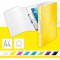 Leitz Classeur 2 Anneaux, Capacite 190 Feuilles, WOW, Dos 25 mm, 42570016 - A4, Jaune
