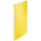 Leitz Reliure Protege-Documents A4, 20 Pochettes, Capacite 40 Feuilles, Pochettes Transparentes, Jaune, WOW, 46310016