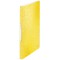 Leitz Reliure Protege-Documents A4, 40 Pochettes, Capacite 80 Feuilles, Pochettes Transparentes, Jaune, WOW, 46320016