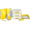 Leitz Trieur A4, Contient jusqu'a  200 Feuilles, Index Integre a  6 Onglets, Fermeture elastique, Jaune, WOW, 46330016