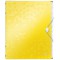 Leitz Trieur A4, Contient jusqu'a  200 Feuilles, Index Integre a  12 Onglets, Fermeture elastique, Jaune, WOW, 46340016