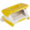Leitz Mini-Perforateur, 10 Feuilles, Reglette de Guidage avec Marquages des Formats, Metal, WOW, 50601016 - Jaune