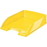 Leitz Corbeille a  Courrier A4, Jaune metallise, WOW, 52263016