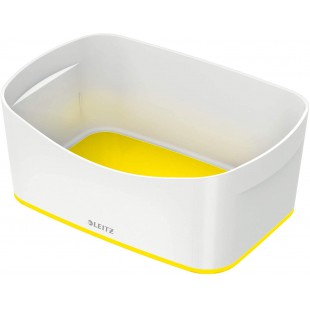 Leitz Bac de Rangement MyBox, Waterproof, Blanc/Jaune