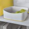 Leitz Bac de Rangement MyBox, Waterproof, Blanc/Jaune