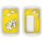 Leitz Bac de Rangement MyBox, Waterproof, Blanc/Jaune