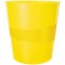 Leitz Corbeille a Papier 15 Litres, Plastique, WOW, Jaune