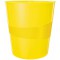 Leitz Corbeille a Papier 15 Litres, Plastique, WOW, Jaune