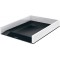Leitz Corbeille a  Courrier A4, Blanc/Noir, WOW, 53611095