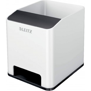 Leitz Pot a  Crayons, Amplificateur de Son, WOW, 53631095, Blanc/Noir