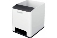 Leitz Pot a  Crayons, Amplificateur de Son, WOW, 53631095, Blanc/Noir