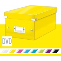 Leitz Boite de Rangement Format DVD, Jaune, Click & Store, 60420016