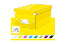Leitz Boite de Rangement Format DVD, Jaune, Click & Store, 60420016