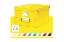 Leitz Boite de Rangement A4, Click & Store, 60440016 - Moyenne, Jaune