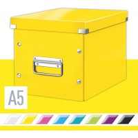 Leitz Cube de Rangement, Taille Moyenne, Jaune, Click & Store, 61090016